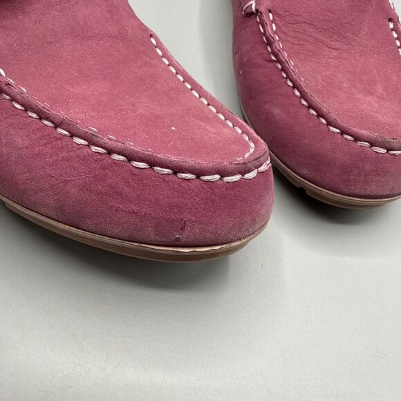 Sperry Bay View Slip On Leather Womens Pink Flat Casual Size 6.5 - Picture 4 of 10